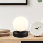 Zwarte tafellamp metaal, Serdal, met schakelaar