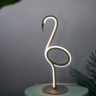 Zwarte tafellamp design, Puk, 6W, 3000K LED, met schakelaar