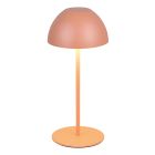 Oranje oplaadbare tafellamp kunststof, Mikhail, 2W, 3000K LED, IP44, met touchdimmer