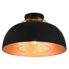 Zwarte plafondlamp industrieel, Sylvano