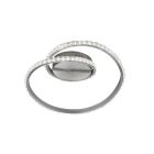 Zilveren plafonniere Salim, metaal, modern, 19 watt