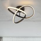 Zwarte plafondlamp design, Suat, 15W, 3000K LED