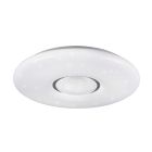 Witte plafonnière modern, Filipe, 20W, RGBW LED