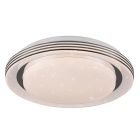 Witte plafonnière modern, Alpha, 10,5W, warm tot koud wit verstelbare LED, met afstandsbediening