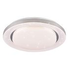 Witte plafonnière modern, Alpha, 22,5W, warm tot koud wit verstelbare LED, met afstandsbediening