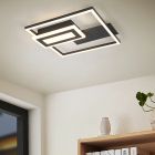 Zwarte plafonnière design, Shun, 22W, 3000K LED
