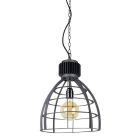 Industriële hanglamp Redstar, Zwart steel