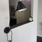 Scharnier wandlamp Ferdy, Industrieel / vintage