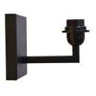 Zwarte, industriële wandlamp Femi