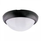 Zwarte portiekverlichting Xenia, 8W, 6400K, Rond