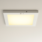 Witte plafondlamp met sensor Luan, kunststof, 20w, 3000K LED