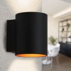 Dalila wandlamp rond - Zwart, modern