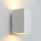 Witte wandlamp Friso, metaal