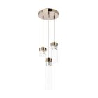 Design hanglamp Maxwell, goud, glas