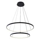 Design hanglamp zwart, Kubra, 50W, warm tot koud wit verstelbare LED