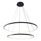 Design hanglamp zwart, Kubra, 60W, warm tot koud wit verstelbare LED