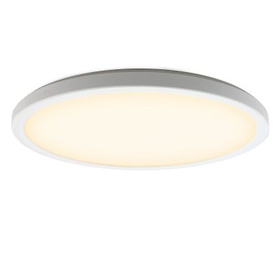 Witte plafonnière Shona, rond, 3-staps dimbaar, 22w, 3000K LED