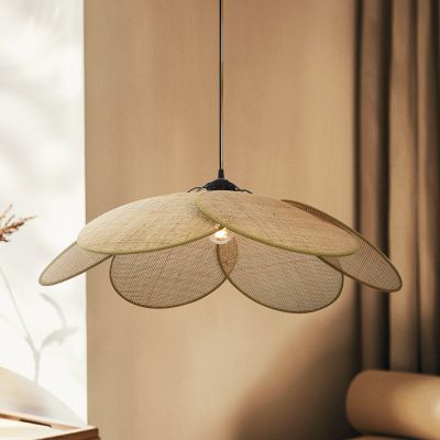 Rotan hanglamp bruin, Rowen
