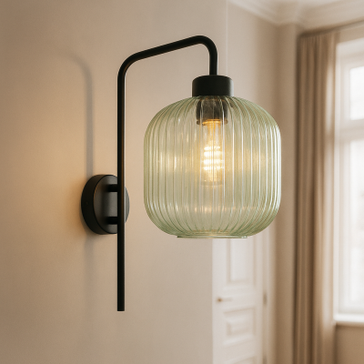 Design wandlamp groen, Charlois