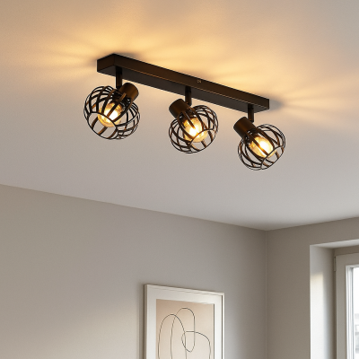 Industriële plafondspot zwart, Lieve