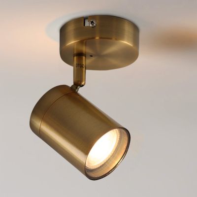 Moderne badkamer plafondlamp messing, Ciara, IP44