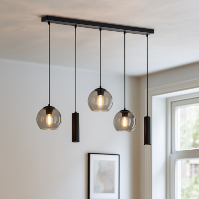 Moderne hanglamp zwart, Gianni