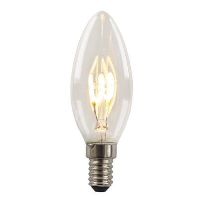 Dimbare Olucia E14 LED kaarslamp Tuelo, 2W, 2700K