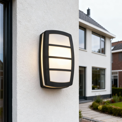 Moderne buitenlamp zwart, Serge, IP44