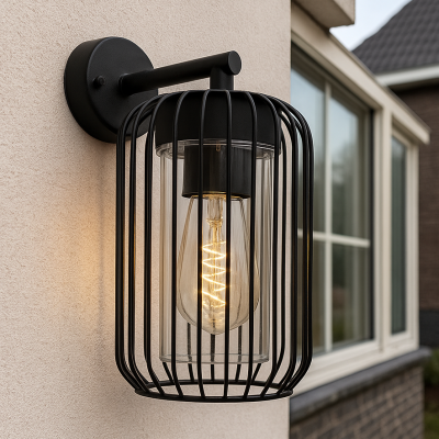 Moderne buitenlamp zwart, Enya, IP44