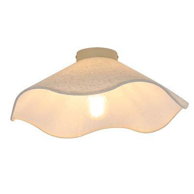Landelijke plafondlamp beige, Mimi