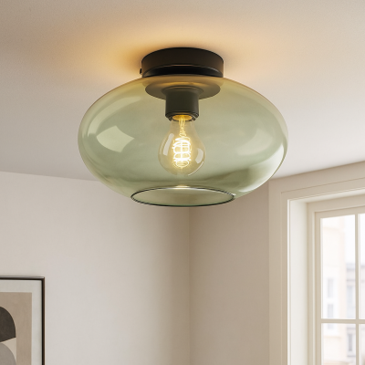 Design plafondlamp groen, Luca