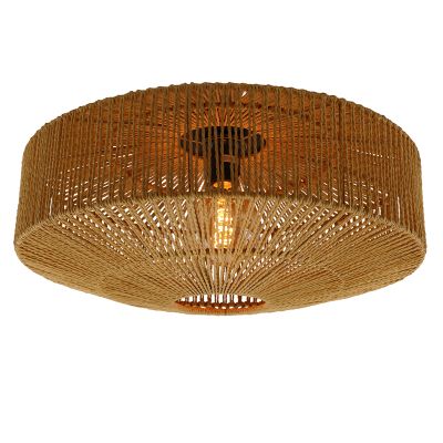 Landelijke plafondlamp bruin, Pippa