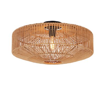 Landelijke plafondlamp bruin, Pippa