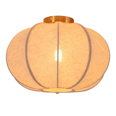 Landelijke plafondlamp beige, Agnes