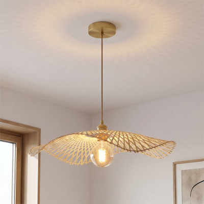 Bamboe hanglamp bruin, Romee