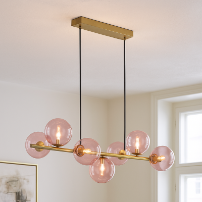 Design hanglamp roze, Remo