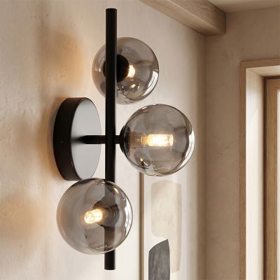 Design wandlamp grijs, Remo