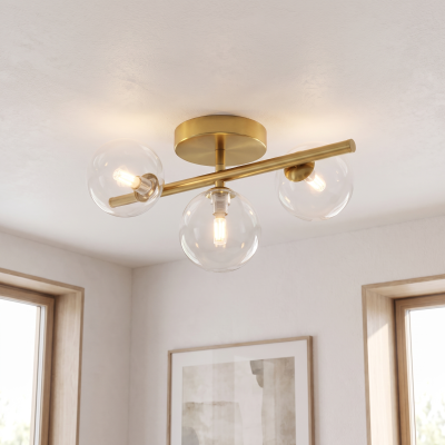 Design plafondlamp transparant, Remo