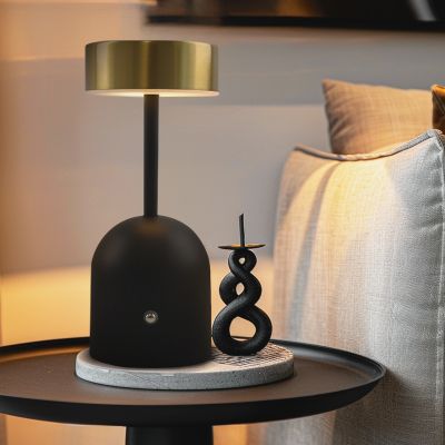 Moderne tafellamp messing, Isabel, 3W, 3000K LED, met schakelaar