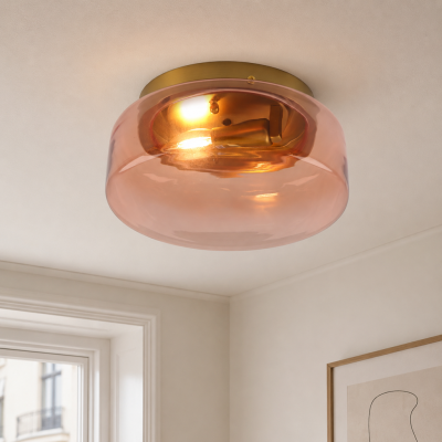 Design plafondlamp roze, Byron