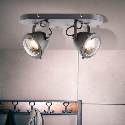 Industriële plafondspot zwart, Liza