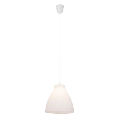 Kunststof hanglamp Paco, Wit