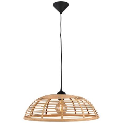 Landelijke hanglamp Deacon, Hout