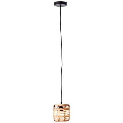 Landelijke hanglamp Deacon, Hout
