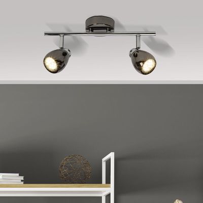 Metalen plafondlamp zwart, Khadra, 3W, 3000K LED