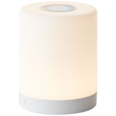 Moderne buiten tafellamp wit, Maezon, 1W, RGBW LED, IP44, met touchdimmer