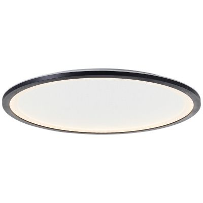 Moderne LED paneel plafondlamp zwart, Yamal, 36W, warm tot koud wit verstelbare LED, met afstandsbediening