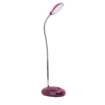 Kunststof bureaulamp roze, Marenthe, 2W, 6000K LED, met schakelaar