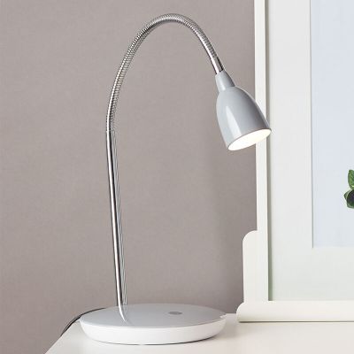 Kunststof bureaulamp grijs, Kit, 3W, 3000K LED, met schakelaar