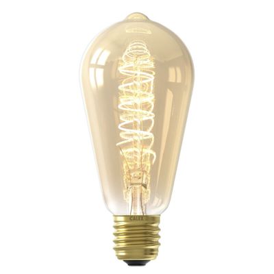 Dimbare Calex E27 LED Edison lamp amber, 3,8W, 2100K